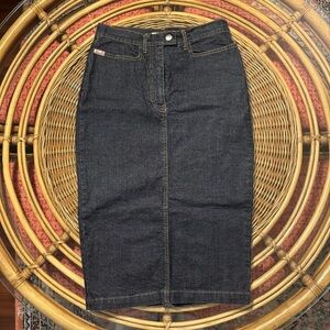 Miss Sixty Dark Blue Pencil Skirt